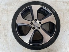 VW Golf R18 Alloy Wheel With Tire 2014 Hatchback 4/5dr 5G0601025AS (13-17)