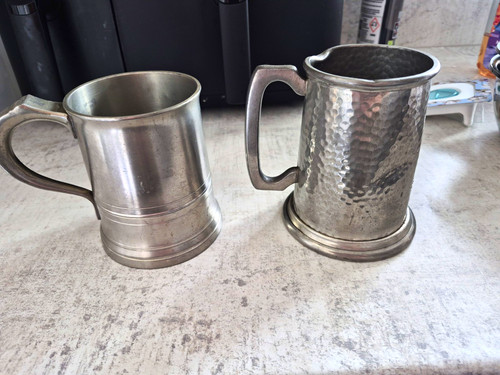 Pewter beer tankards - beer, made