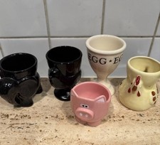 BUNDLE OF 5 VINTAGE EGG CUPS