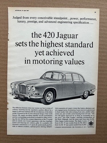 Jaguar 420g memorabilia - 420g, 2
