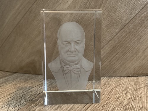 Glass paperweight winston - glass,