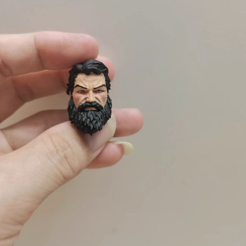 Painted black beard man - painted,