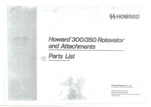 Howard rotavator 300 350 and - rotavator,