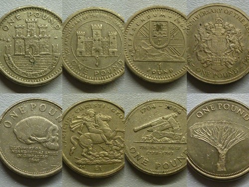 Gibraltar one pound coins - gibraltar,