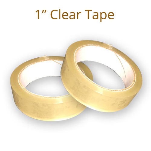 Clear tape big rolls parcel - clear,