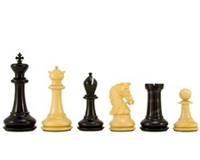 Monarch Series Ebony & Boxwood Luxury Chess Pieces - 4.5 Inch(2022)