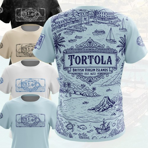 Vintage sailing shirt - vintage, t-shirt