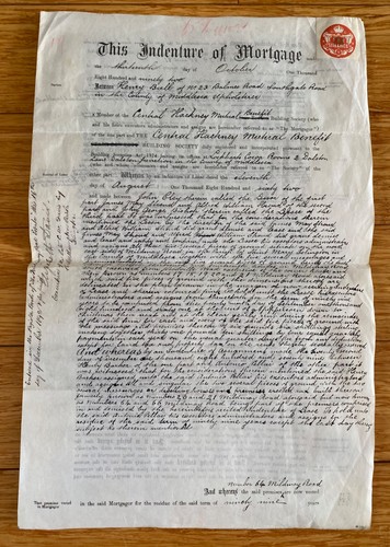 Antique 1892 vellum legal - vellum,
