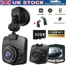 Mini Full HD Dash Cam Car Video Recorder DVR Camera Motion Detection +32 GB Card