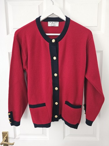 White hawick cardigan 100 - hawick, 100%