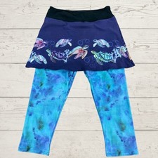 Sea Turtle Skirted Capris W/