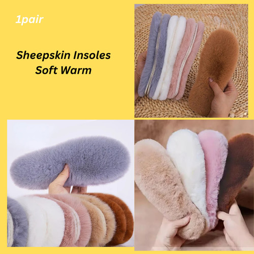 Sheepskin insoles soft warm - insoles,