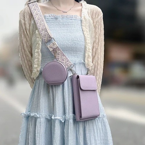 Women leather mini phone - mini,