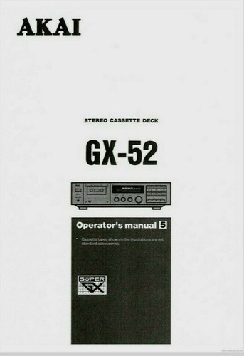 Akai stereo cassette - gx-52-,