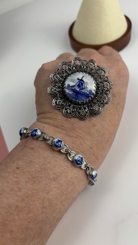 Vintage dutch delft 835 silver - dutch,