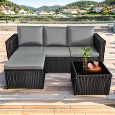 3 Pieces Rattan garden