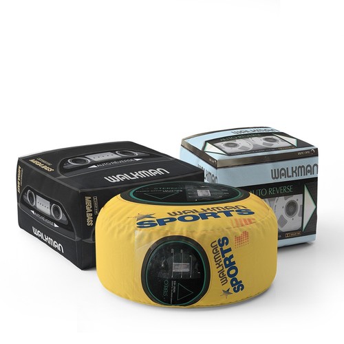 Retro tape player - player, pouffe