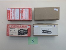 joblot of 4 white metal model bus kits
