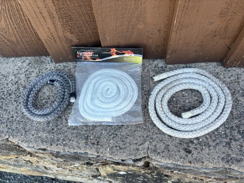 Wood burner stove rope