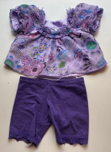 Build bear purple floral - a,