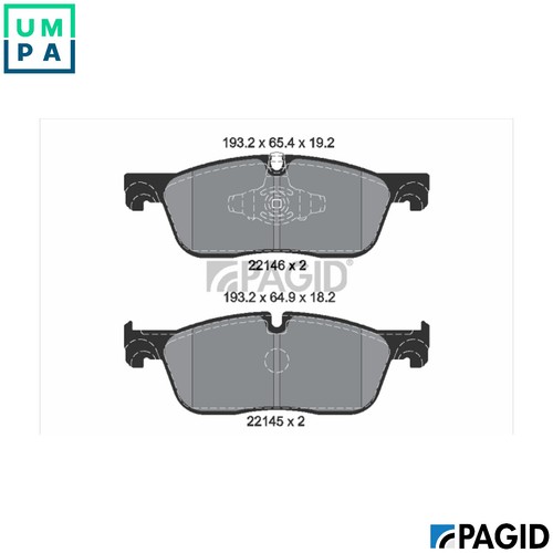 Brake pad set disc - pad,