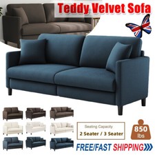 2/3/4 Seater Teddy Velvet Sofa
