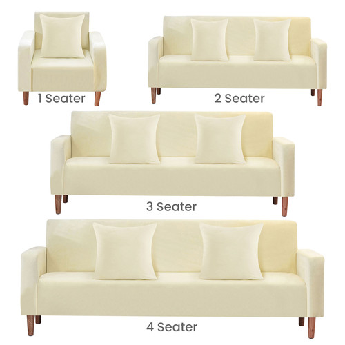 Velvet elastic stretch sofa - velvet,