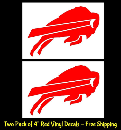 Buffalo bills two pack red - buffalo, 4"