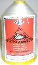 FISHING NETS CORD TWINE THREAD, 210D/3, 500 GRAMS, POLYESTER YARN, RAW WHITE