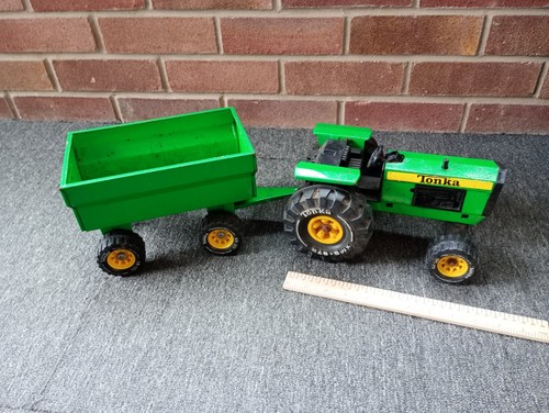Tonka tractor and trailer - tonka,