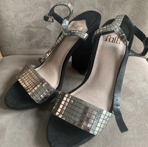 Faith disco ball block heel - disco,