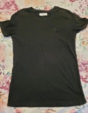 Pearly King Plain Black Short Sleeve Tshirt. Size Small.