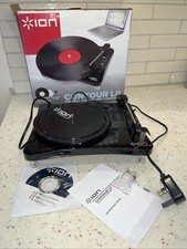 Ion Contour LP Compact Vinyl to MP3 Turntable Turn Vinyl Into Mp3s