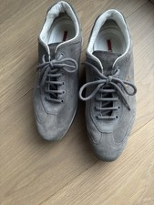 GENUINE PRE LOVED LADIES PRADA CALZATURE DONNA GREY SNEAKERS SIZE 39.5