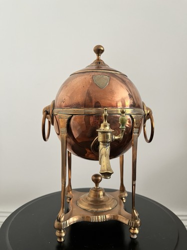 Antique copper samovar with - antique,
