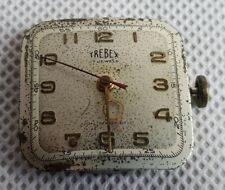 Vintage Trebex Square Watch  Movement and Face Working