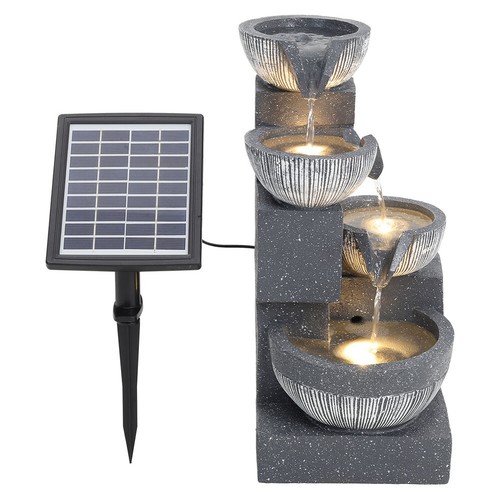 Solar outdoor fountain cascade - outdoor,