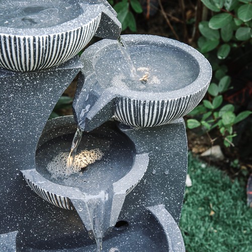 Large patio statues fountain - patio,