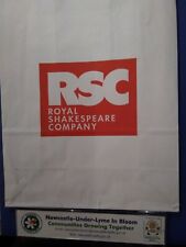Royal Shakespeare Company paper gift bag red handles Stratford on Avon