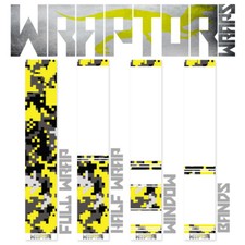 Archery Arrow Wraps - Wraptor Wraps Yellow Digital Camo Print - 13pk