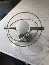 Unusual Stainless Steel ceiling light fitting BHS adjustable 