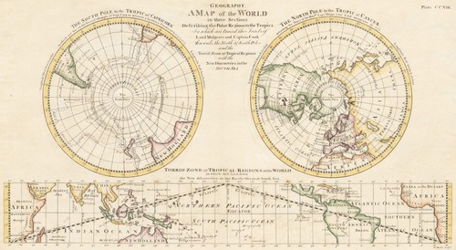 Antique "A Map of the World in