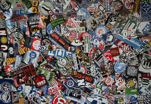 Football scene sticker ultras