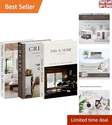Set faux decorative books - 3,