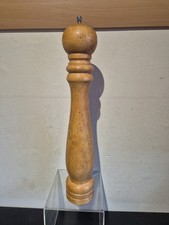 VINTAGE LARGE WOODEN GRINDING PEPPER MILL WORKING CONDITIONS 42 cm tall (D8)