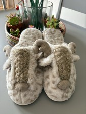 Brand New Next Women’s Reindeer Slippers Size 5-6  Super Soft Winter Xmas