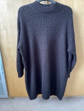 Yours Clothing Black Longline Jumper/Dress Size 22/24