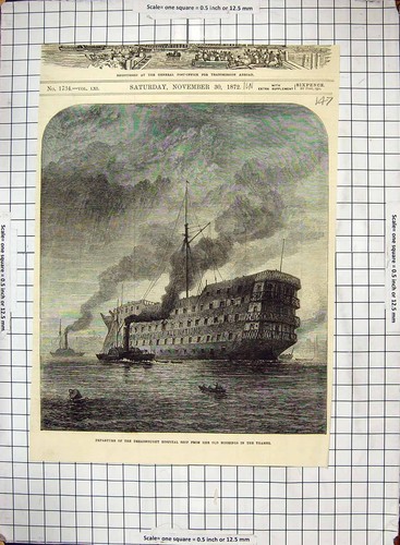 Antique old print 1872 scene - 1872,
