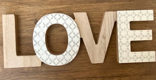 Love wooden sign - -,