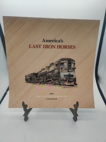 Osh train calendar - train, 1990